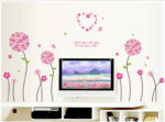 Delight Art Beautiful Flower with Leaf Wall Sticker size 50x70 ay7055a - Image 6