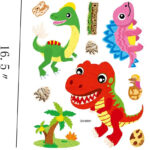 Three-Dimensional Dinosaur Stickers Children's Wall Stickers Children's Gifts for children's Room Decoration "ch M001 Size:40x30cm - Image 3