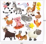 Family Farm Adhesive Wall Decals - Wall Décor Stickers for Kids & Toddlers Include Farm Animals, Pig, Rooster & More - Reusable Wall Decor for Bedroom, Living Room, Nursery, Classroom - Image 6