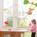 Fashionbeautybuy - Adhesivo decorativo para pared, diseño de flores de arco iris, para decoración del hogar, papel pintado de PVC, para sala de estar, adultos, adolescentes y niños size 50x70 ay7270 - Image 4