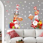 Wall Stickers Xmas Window Wall Clings Creative Santa Claus Deer Wall Decals for Christmas Party HT94032 - Image 4