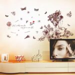 Romantic Flowers Butterfly Wall StickersXl7219 - Image 2