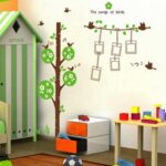 Sweet Memory Character Tree and Green Leafs of Nine Picture Frame and Two Birds for Home Wall - Image 7