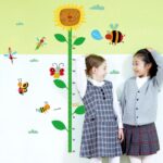 Sks7059 Height Growth Chart for Kids, Height Chart Wall Hanging, Wall Decor, Sunflower Height Growth Measurement Chart for Kids, Wall Art Stickers for Nursery - Image 2