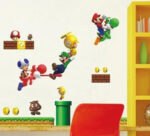 New Super Mario Bros PVC Removable Wall Sticker Home Decor  size 50x70 dm570068 - Image 2