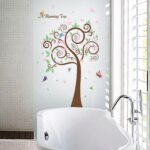 Blooming Tree Wall Sticker For Kids Room Colorful Butterfly Removeable PVC Wall Paper Floral DIY Wall Decor - Image 3