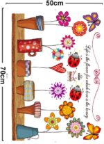 Jm5120 WALLSTICKER COLOR POT BUNGA FLOWER WALL STICKER STIKER - Image 6
