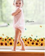 JAAMSO ROYALS Sun Flower wall stickers for living room flowers, floral wall stickers, flower sticker, nature wall stickers, garden stickers for walls of home, wall stickers flower design size (50CM X 70CM) sk7109 - Image 6