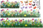Amazingdeal365 Butterfly Grass Flower Stickers Removable DIY Vinyl Quote Wall Stickers for Nursery Nursery School Size:Approx.163cm x 50cm - Image 4