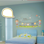 Boy Girl Laundry Rack Pattern DIY Wall Sticker Art Mural Decal Wallpaper Decor size 60x90  ay9151 - Image 2
