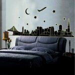 Night City Wall Stickers Removable Home Decor PVC Wall Decals Art Mural Child Boys Girls Kids Bedroom Kitchen Decoration Poster size 60x90 abq9601 - Image 4