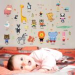 3D Cartoon Wall Sticker Animal Wall Stickers Kids Room Baby Bedroom Decoration Zoo English Letters Kindergarten Early Education Learning Sticker size 60x90 hm92025 - Image 4