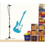 Guitar stickers dance music studio decoration removable wall stickers bedroom cupboard decorate home decor ay9115 - Image 6