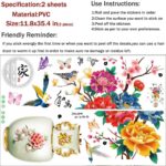 Dechom Peony Flower Pot Vase Wall Sticker Home Wall Art Hallway Corridor Background Aesthetic Decoration Wall Mural Vinyl Decals - Image 7