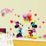 Children's Room Wall Sticker Mickey Minnie Removes Cartoon Wall Sticker Bedroom Nursery Wallpaper Sticker Mickey Baby Paradise - Image 3