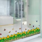 fashionbeautybuy Baby Boy's Butterflies Flowers Railing Skirting Line Wall Sticker Paper Home Decal One Size Multi size 50x70 xy8002 - Image 2