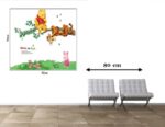 Jaamso Royals 'Cartoon Animals Elephants Coconut Trees' Wall Sticker (Vinyl, 46 cm x 5.1 cm x 5.1 cm, AY639A) - Image 4