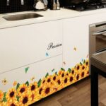 JAAMSO ROYALS Sun Flower wall stickers for living room flowers, floral wall stickers, flower sticker, nature wall stickers, garden stickers for walls of home, wall stickers flower design size (50CM X 70CM) sk7109 - Image 5