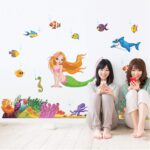 Ampire Wall Stickers Mermaid and Other Aquatic Animals Decor  JM7292 - Image 3