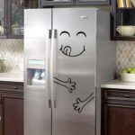 Happy Delicious Face Sticker Smiley Face Fridge Wall Stickers Environmental Home Art Decor(A) - Image 4