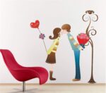 Creatick Studio Loving Couple Wall Sticker TC 982 - Image 2