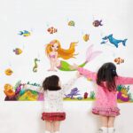 Ampire Wall Stickers Mermaid and Other Aquatic Animals Decor  JM7292 - Image 2