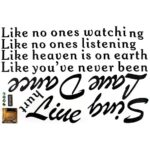 Generic English Sentences Pattern Household Removable Wall Sticker Wallpaper Decoration size 60x90  df5203 - Image 4