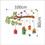 SAMHEZ JM7222 Birdhouse Music Wall Sticker [ 60 x 90 cm] - Image 2
