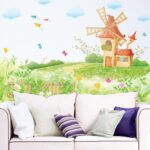 BEST OF BEST Windmill House Meadow Wall Sticker XL8025 - Image 3