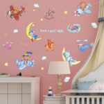 METH HM71012 CUTE BEAR SLEEP N PLANE GOODNIGHT WALLSTICKER WALL STIKER - Image 6