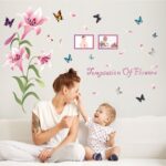 Sk9070b Pink Lily Picture Frame Wall Sticker - Image 6