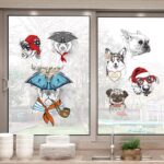 Cute Animals Cupboard Wall Stickers Home Refrigerator Bedroom Decal size50x70 sk7154 - Image 2