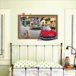 Dog City View Wall Sticker Sk7050 - Image 3