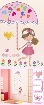 Sk7043 Umbrellas Girl Wall Sticker - Image 5