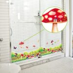 Mushrooms Flowers Butterflies Air Balloons Wall Stickers Ay 7255 - Image 3