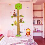 Abc 1038 Kid's Little Red Riding Hood and Tree Height Chart Wall Stickers - Image 3