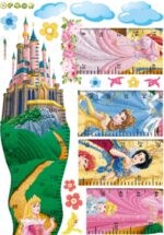 Height Measure Growth Chart Fairy Tell Princess Kids Self Adhesive Home Décor Wall Sticker (50 CM X 70 CM) - Image 5
