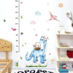 Sk7218 Ellis Kas Shooting Basketball Growth Chart for Kids,Height Chart Ruler Decor for Baby Nursery,Animals Cartoon Wall Stickers Perfect for Kids Nursery Bedroom Living Room - Image 2