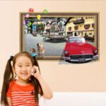 Dog City View Wall Sticker Sk7050 - Image 5