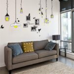 Modern creative wall stickers Living room Bedroom sofa restaurant background wall decoration stickers fashion creative wall stickers personalized wallpaper, pendant lamp photo Frame wall Xh5312c - Image 4