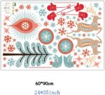 Merry Christmas Bird Deer Wall Sticker Home Decal Removable PVC Murals Wallpaper Girls Boys Kids Baby Nursery Bedroom Living Room Bathroom Kitchen Window Playroom Decor - Image 7