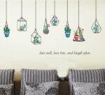 HM92013 weii  Stickers Decor Living Room Succulent Sticker Removable Vinyl ArtMural Decals - Image 2