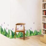 Stylish Nordic Plant Wall Stickers, Cafe, Modern, Window, Monstera, Leaf, Green, Grass, Banana Leaf, Butterfly, Kitchen, Kids Room, Toilet, Interior Decor size 50x70 sk7201 - Image 9