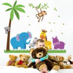 Cortina Elephants And Monkey Self Adhesive Wall Sticker - BI-SK9039 - Image 2