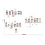 Amazon Brand - Solimo Wall Sticker for Home (Kitchen Shelf Decor), Ideal Size on Wall: 160 x 110 cm - Image 3