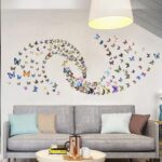 Butterfly Wall Sticker, Peel and Stick Wall Art Decal, Butterfly DIY Craft Decoration for Girl Kid Room Nursery Classroom Bedroom Bathroom Office Decor Aesthetic - Image 3