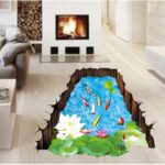 Ready Wall Stiker 60X90 Xh9219 Fish Lotus Pool Walstiker Wallsticker -Berkualitas - Image 2