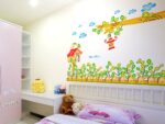 Cartoon Plants Post and Branch with Hanging Lamp' Wall Sticker Decals Design  (PVC Vinyl, ), Multicolour LD2033 Size: 50x70cm - Image 3