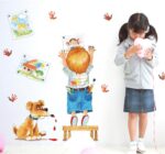 Decorative wall decal, dog and giraffe design for home, removable paper for living room, dining room, bedroom, wall art, DIY for girls, boys, nursery size 50x70 sk7007 - Image 4