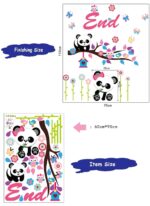 Jaamso Royals 'Panda Cartoon Owl' Wall Sticker (AY9220)  60x90 - Image 2
